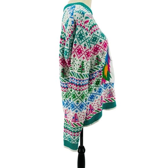 Blizzard Bay Rainbow Unicorn Holiday Sweater Unisex Large - Picture 5 of 8